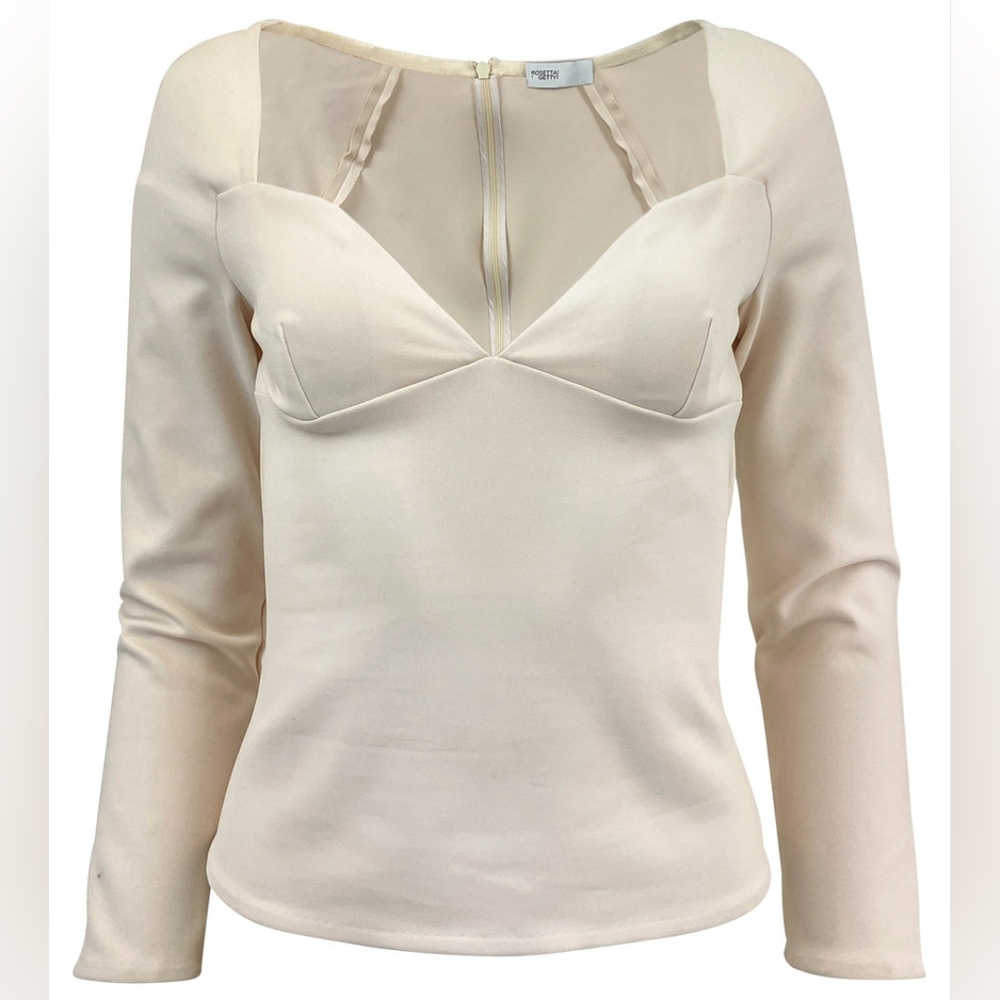 NWT sz L $695 Rosetta Getty top
